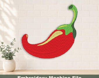 Chili Pepper PES-borduurwerk digitale bestanden, png, jpg