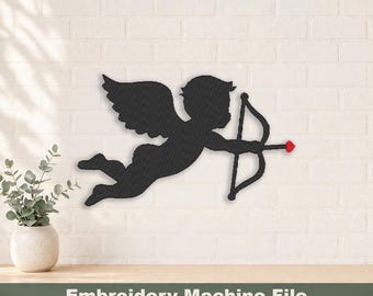 Cupido-borduurontwerp PES en DST digitale bestanden, borduurringgrootte: 4 x 4 inch