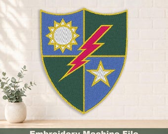 75th Ranger Regiment Embroidery Design PES & DST Digital Files, Hoop Size: 4”x4”