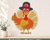 Turkey PES Embroidery Digital Files, Png, Jpg