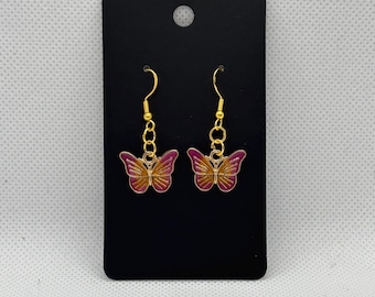 Handmade Gold Plated 925 Sterling Silver Earrings