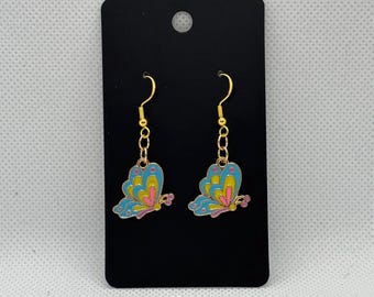 Handmade Gold Plated 925 Sterling Silver Earrings
