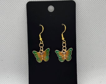 Handmade Gold Plated 925 Sterling Silver Earrings
