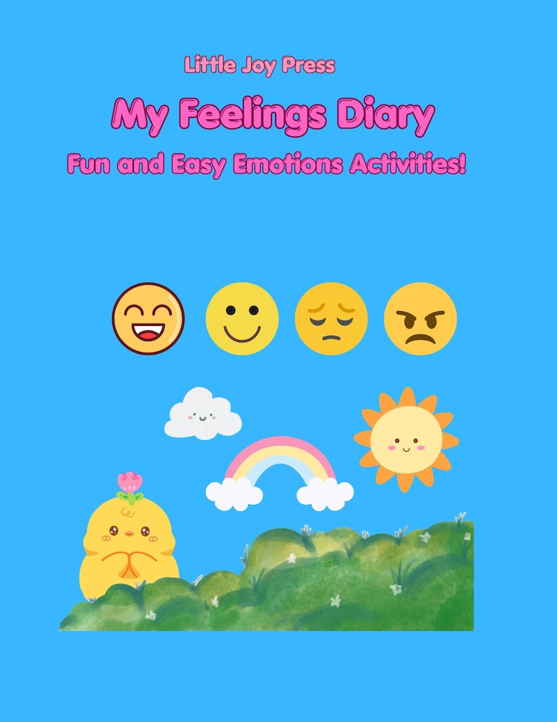 Printable Kids Feelings Diary | Emotions Journal for Ages 6–10 - Etsy