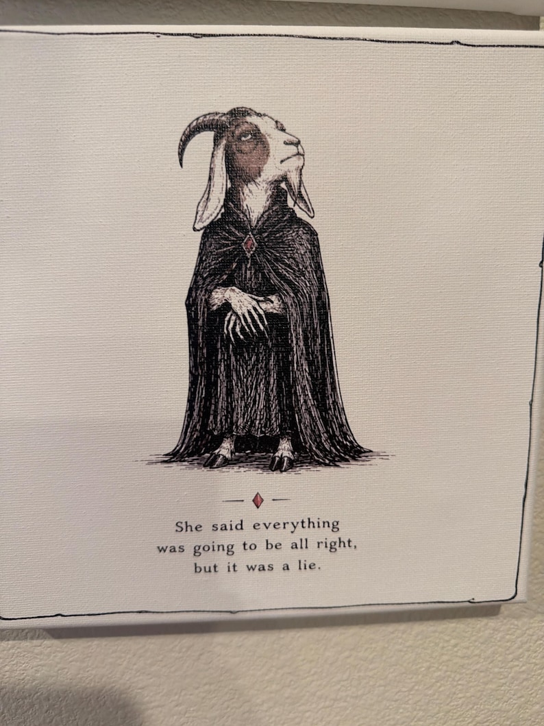 Prepotente goat art print