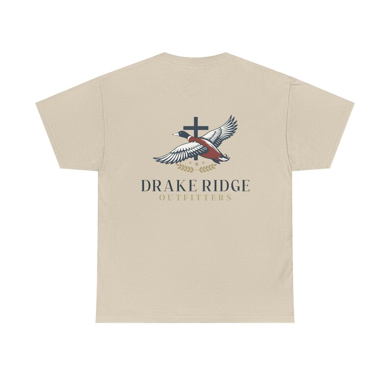 Drake Ridge Flying Duck T-Shirt | Outdoor Outfitters Logo, Hunting Tee image 10