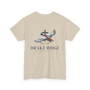 Drake Ridge Flying Duck T-Shirt | Outdoor Outfitters Logo, Hunting Tee image 12