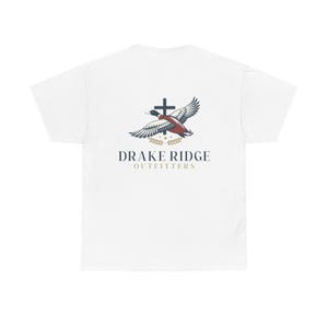 Drake Ridge Flying Duck T-Shirt | Outdoor Outfitters Logo, Hunting Tee image 2