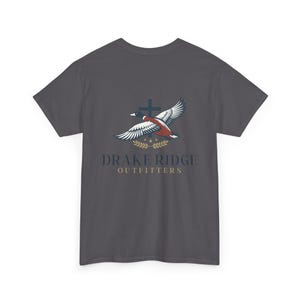Drake Ridge Flying Duck T-Shirt | Outdoor Outfitters Logo, Hunting Tee image 16