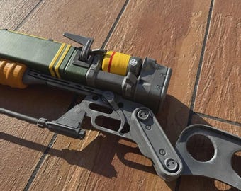 Réplica de utilería láser inspirada en Fallout 4 - Exhibición de cosplay a tamaño real - Coleccionable de videojuegos impreso en 3D