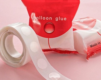 Balloon Glue Dots 100 PCS, Clear Double Sided Adhesive Dots for Balloon Garland, Balloon Arch Helper