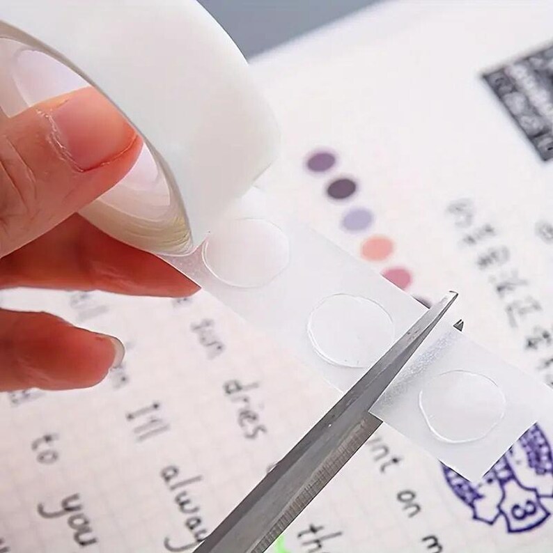 Balloon Glue Dots 100 PCS, Clear Double Sided Adhesive Dots for Balloon Garland, Balloon Arch Helper