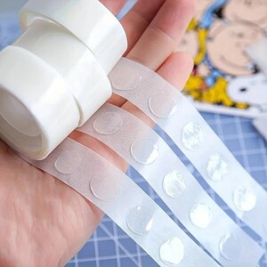 Balloon Glue Dots 100 PCS, Clear Double Sided Adhesive Dots for Balloon Garland, Balloon Arch Helper