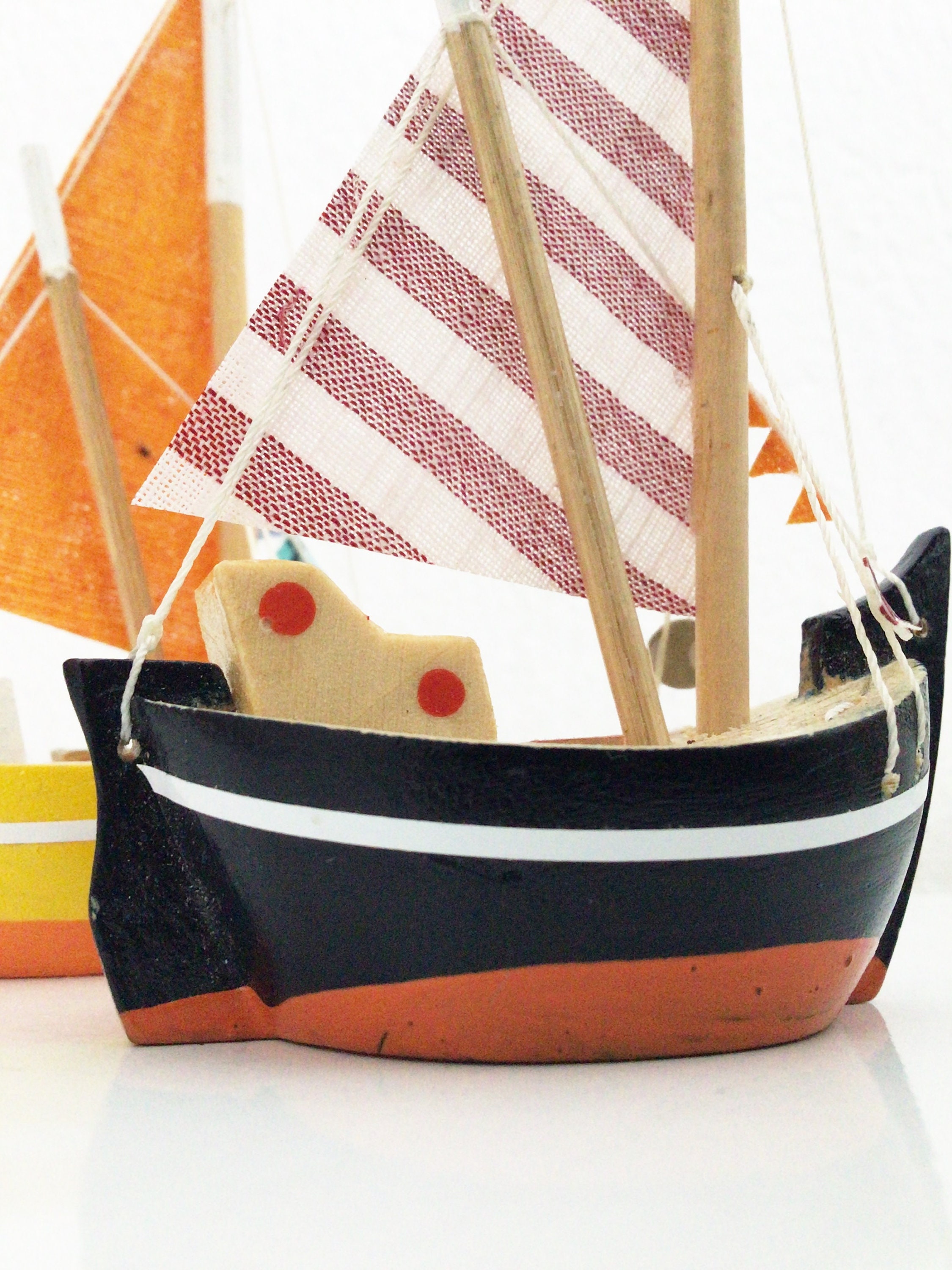 Personalized Unique Mini Wooden Boat Gift Set of 3 Small Wood Etsy