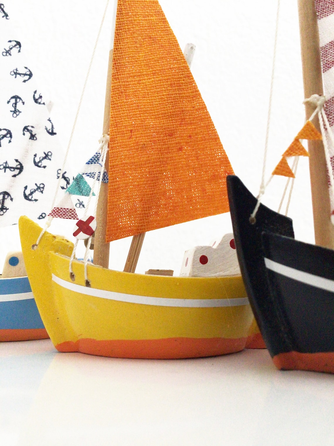 Personalized Unique Mini Wooden Boat Gift Set of 3 Small Wood Etsy