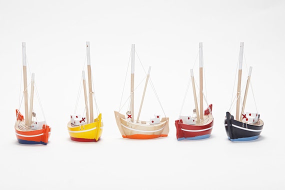 miniature toy boats