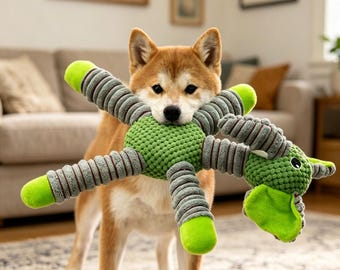 Piepend knuffel hondenspeelgoed, duurzaam kauwspeelgoed voor kleine tot middelgrote honden, interactief trainingsspeelgoed, puppyverrijking huisdierspeelgoed