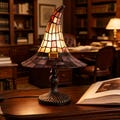 Stained Glass Witch Hat Lamp - Handcrafted Retro Resin Witch Lamp, USB Powered Gothic Wizard Hats Night Light, Halloween Home Decor