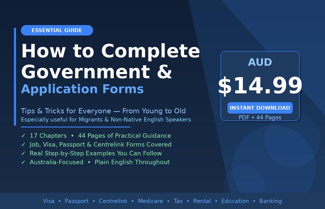 How to Complete Government & Application Forms - Etsy
