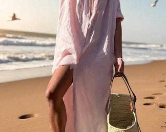 Breezy Beach Button-Up Dress