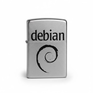 Debian Linux Lighter — Laser Engraved