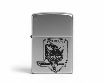 Metal Gear Solid Fox Lighter — Laser Engraved