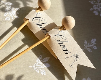 Cheers Drink Stir Sticks