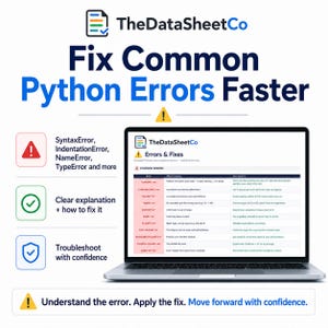 Hoja de referencia de Python, Hoja de referencia de Python para principiantes, Libro de trabajo de referencia de Python, Hoja de referencia de codificación, Fragmentos de sintaxis de Python, Guía en PDF de Excel imagen 6