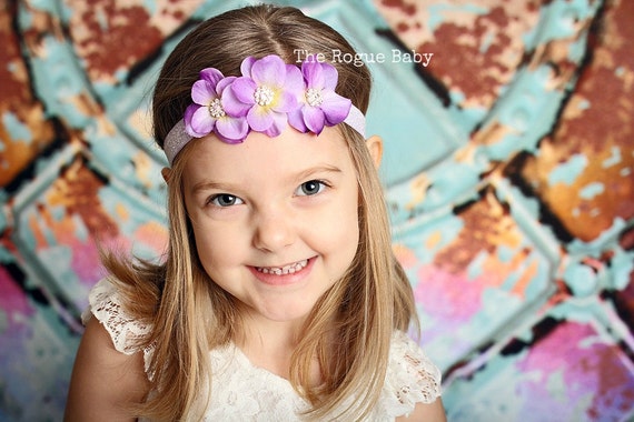 Luxury headband with purple and lavender rhinestone decor beautiful. All In Lavender Purple Embellished Headband – Shop the Mint main image 3