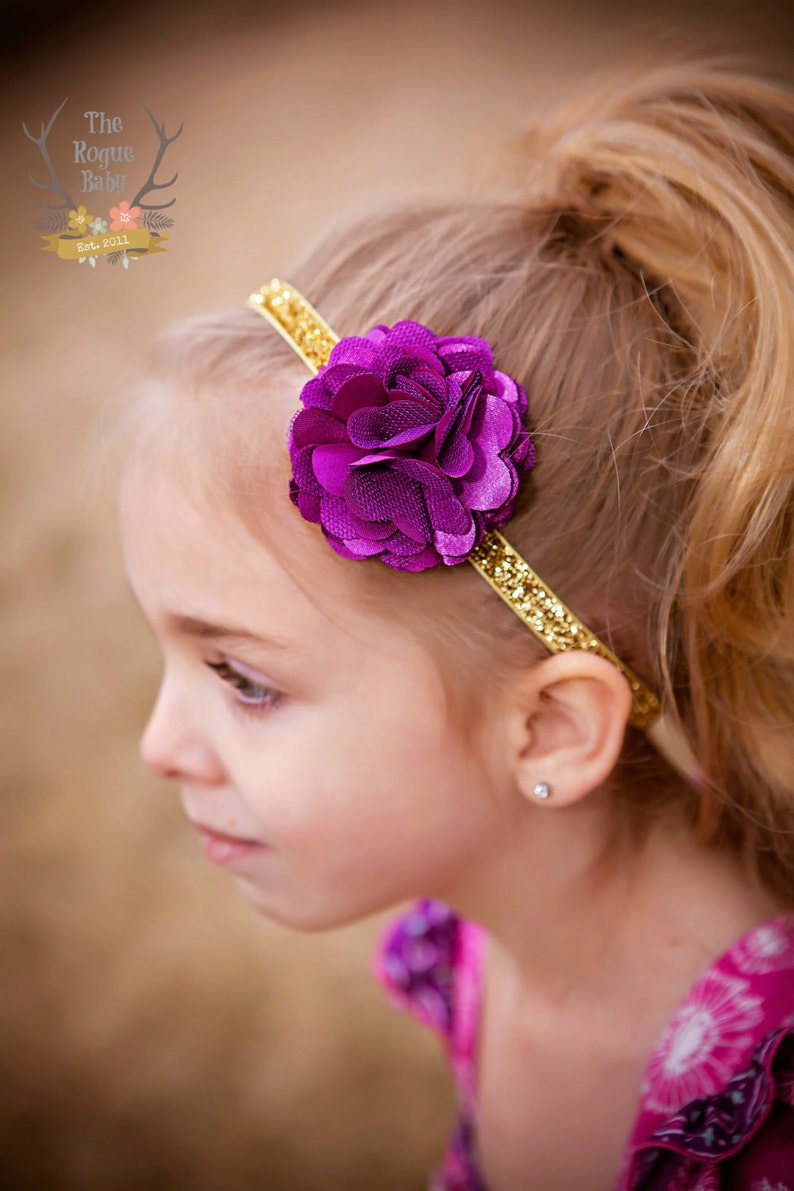 Royal Blue Satin & Silver Glitter Headband Baby Headband Etsy