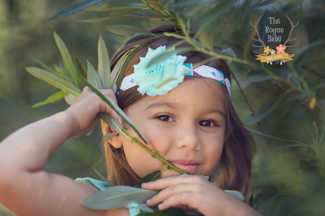 Petit Italia - Baby Girls Aqua Dimante Two Piece & Headband
