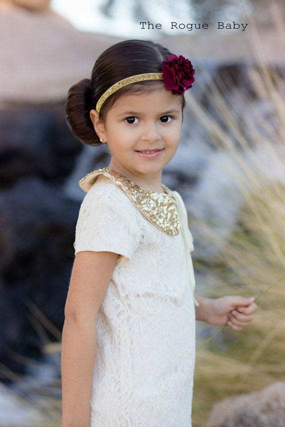 Gold Sparkling Tulle Headband Glitter Baby Headband: Gold Crown, Feather & Tulle Bow - Etsy main image 4