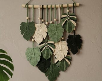 Kleine macramé wandkleed boho geweven wandtapijt kinderkamer slaapkamer muurdecoratie kunst