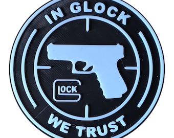 Glock Logo 4" Magnet. 3D printed. In Glock We Trust