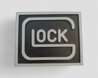 Glock Logo Fridge Magnet 4" / 3D printed