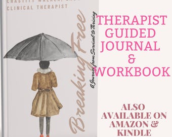 Therapist Guided Journal and Workbook PDF | Self Healing Journal | Mental Health & Trauma Healing Workbook