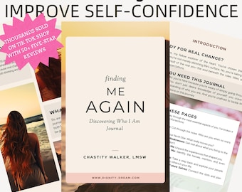 Finding Me Again | Therapist-Made Self-Discovery Journal for Burnout, Breakups & Survival Mode | 74 Page Guided Healing PDF by LMSW