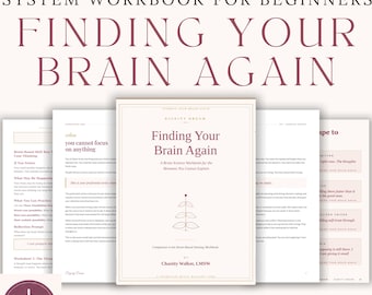 Nervous System Workbook for Beginners | Therapist Made Brain Science Guide to Stress, Anxiety and Survival Mode | Printable PDF by LMSW