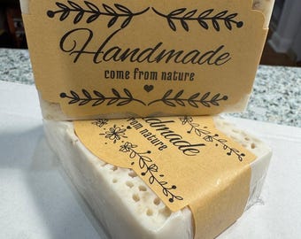 Oatmeal Eczema Handmade Soap with Ground Oatmeal, Colloidal Powder, Shea Butter, Aloe Vera, Vit E, Calendula and Chamomile Essential Oils