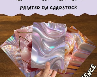 Insertos de cartulina nacarados para fundas Kindle Paperwhite, Colorsoft, Basic, Oasis, Kobo, Boox (impresos)
