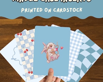 Insertos Kawaii para fundas / Insertos de cartulina para Kindle Paperwhite, Colorsoft, Basic, Oasis, Kobo, Boox (impresos)