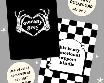 Fundas para Kindle - Descargas instantáneas [juego de 2] - Morally Grey