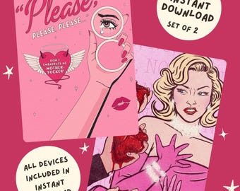 Fundas para Kindle - Descargas instantáneas [juego de 2] - Furia femenina
