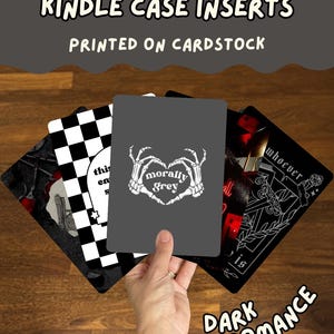 Dark Romance Case Inserts | Cardstock inserts for Kindle Paperwhite, Colorsoft, Basic, Oasis, Kobo, Boox (Printed)