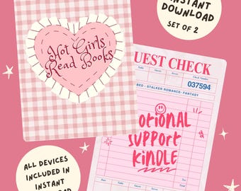 Fundas para Kindle - Descargas instantáneas [juego de 2] - Hot Girls Read