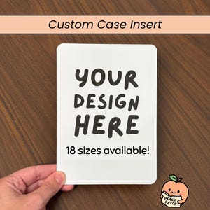 Custom E-Reader Case Inserts