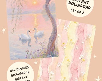 Fundas para Kindle - Descargas instantáneas [juego de 2] - Sueños del atardecer