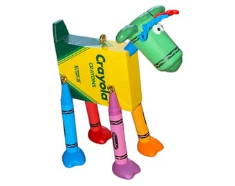 2005 Happy Hues (Crayola) VINTAGE Hallmark Keepsake Collectible Christmas Ornament - QXI6225 New in Box