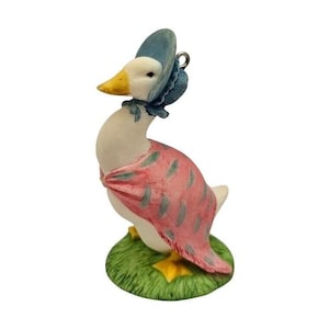 1997 Jemima Puddle-Duck (Beatrix Potter) VINTAGE Hallmark Keepsake Samlarjulsprydnad - QEO8645 Nytt i låda