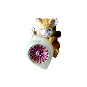 2004 Purr-fect Holiday (Kitten) VINTAGE Carlton Cards Christmas Tree Ornament - CXOR-046L New in Box